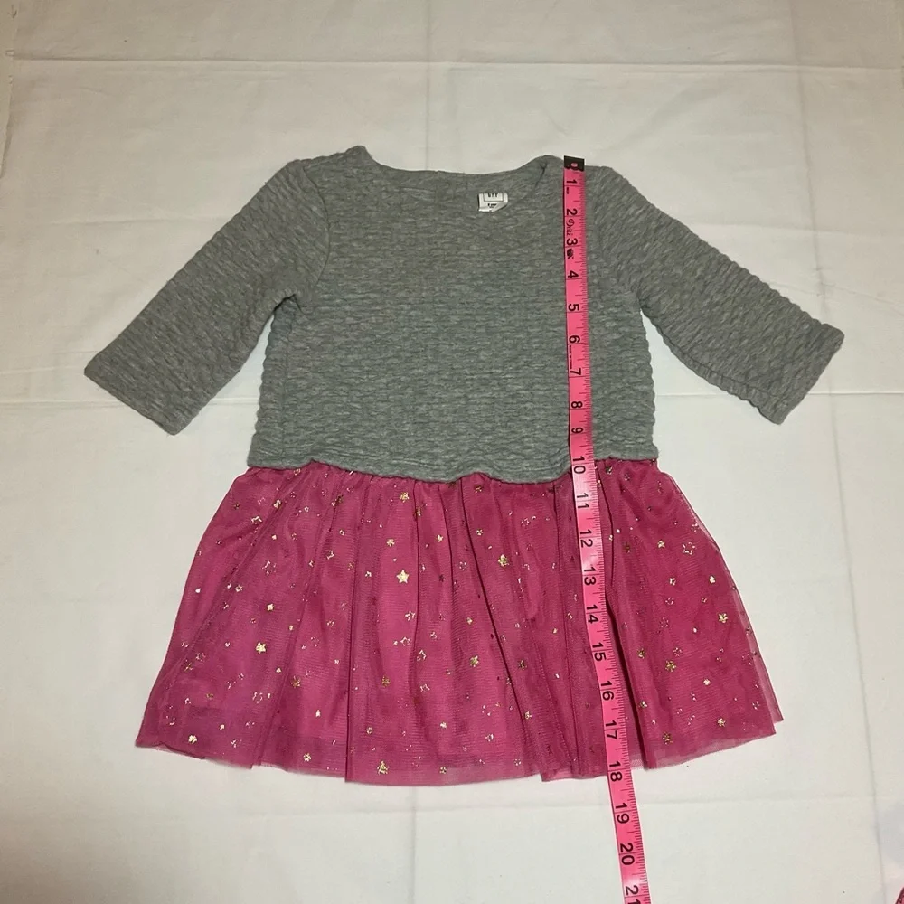 Gap Toddler Girl Size 2 Gray Pink Tutu Bottom Dress Play Party Sparkle